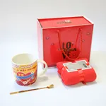 Set de regalo taza cerámica corazón Día de la Madre