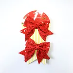 [PREZLNDM0101] Set de 2 moños navideños (14cm) x12