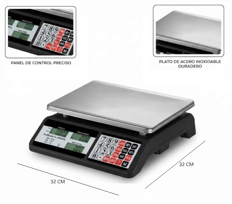 [PREITWH201] CS-518 BALANZA DIGITAL 40 KG RECARGABLE