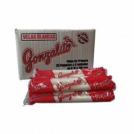VELAS GONZALITO-RELIEVE 25X4