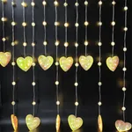 Cortina 66 leds corazon 3,3*0,7 m