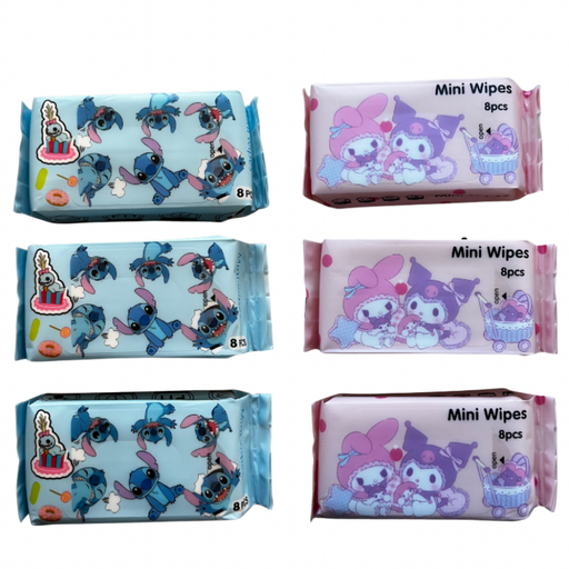 [CY5403] Toallita Desmaquillante Humedas Personajes x8 Art. 5403